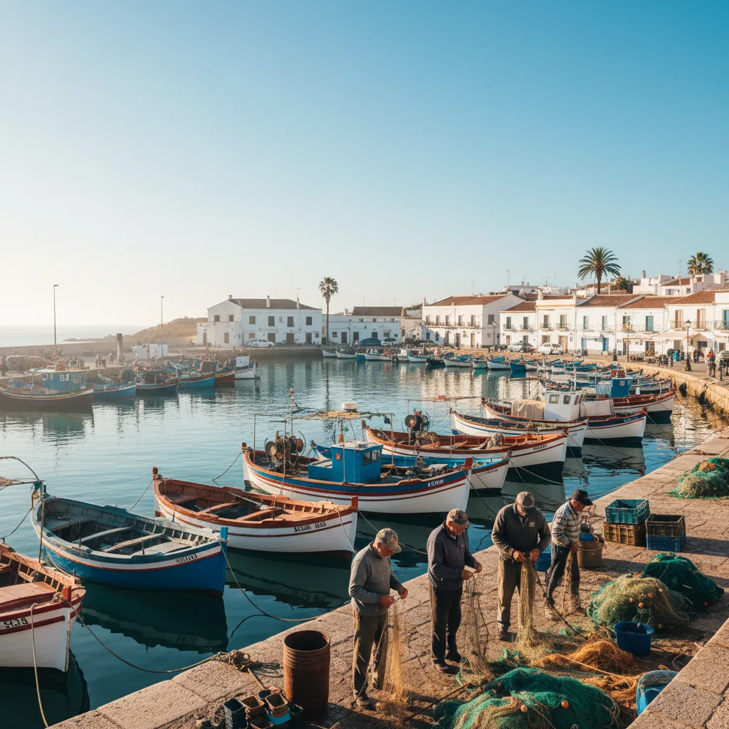 Porto de pesca no Algarve