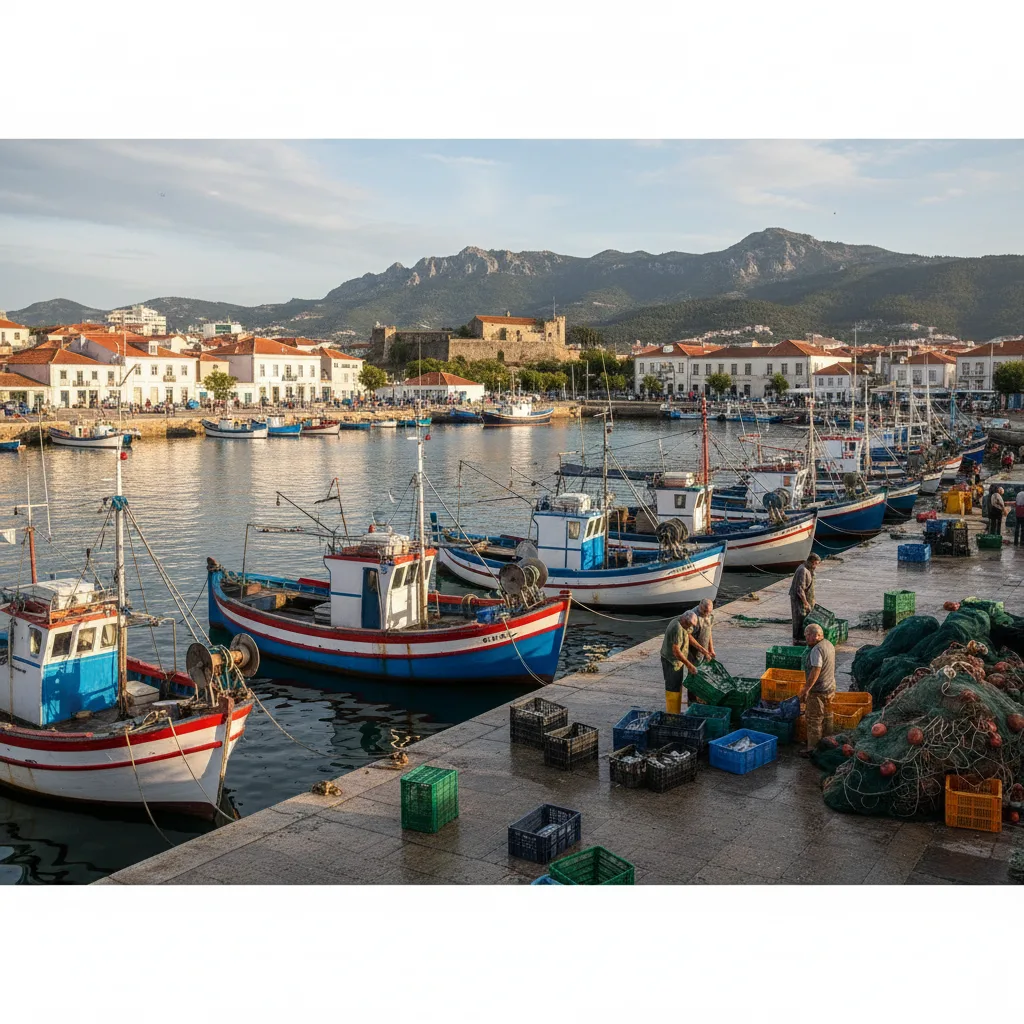Porto de pesca em Setúbal